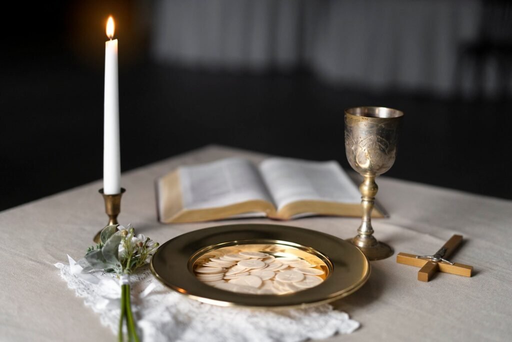 holy communion concept with eucharist